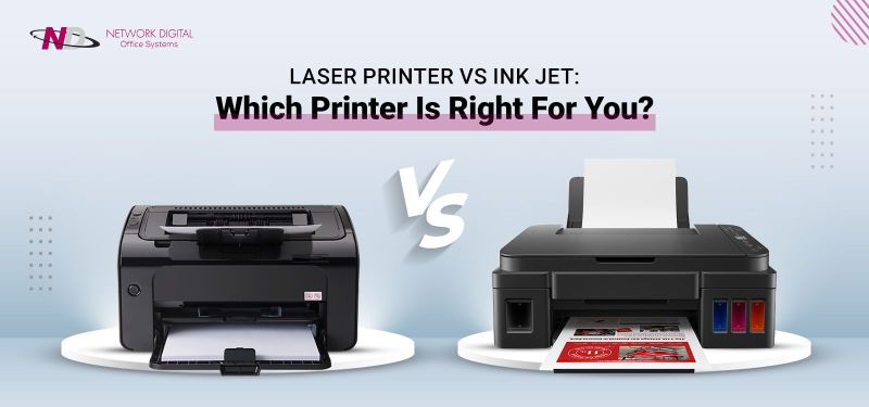 Different between laser & inkject printing system