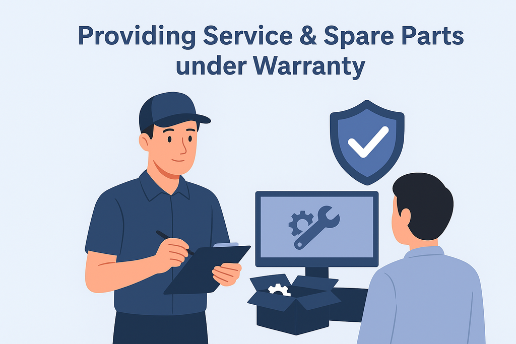 Providing Service & Spare Parts under Warranty